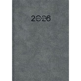   Naptár, tervező, A5, napi, DAYLINER "Animal", Wolf-szürke