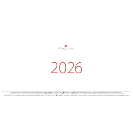 Naptár, asztali, álló, DAYLINER, "Oktáv"