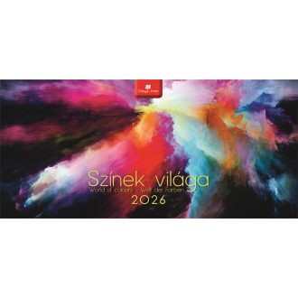  Naptár, asztali, álló, DAYLINER "Színek világa"