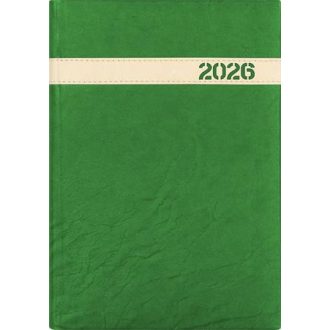   Naptár, tervező, A5, napi, DAYLINER, "The Boss", zöld