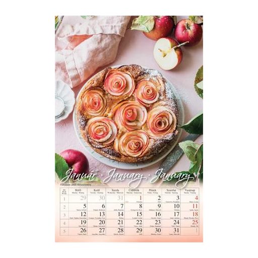 Naptár, fali, CSG "Süssünk-Főzzünk"