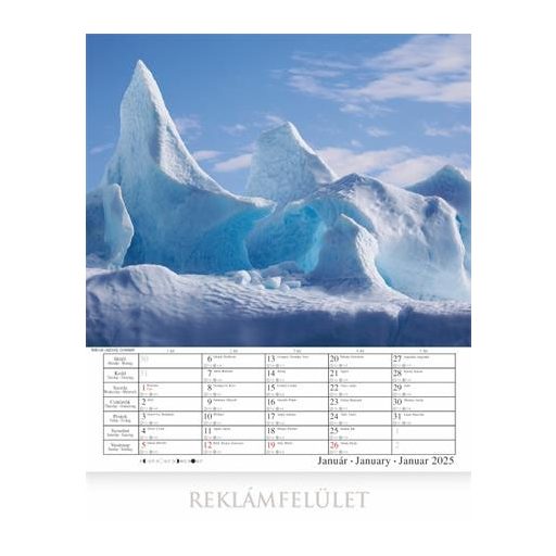 Naptár, fali, CSG, "Alkotó természet"