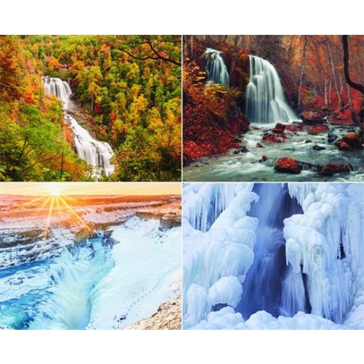 Naptár, fali, CSG "Vízesések"