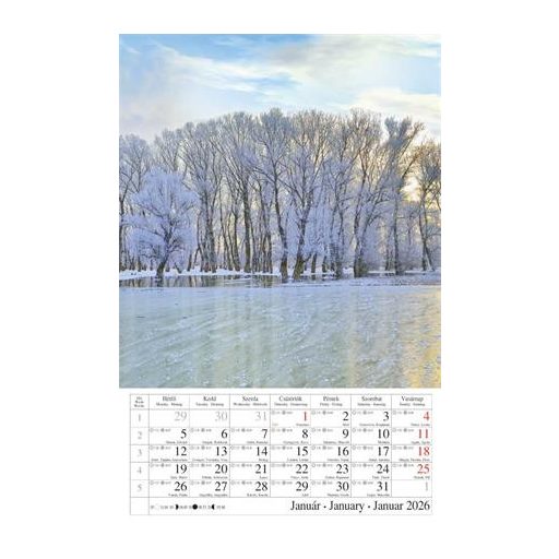 Naptár, fali, CSG, "Vizeink"