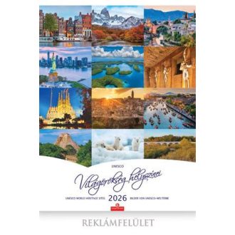 Naptár, fali, CSG "Világörökség helyszínei"