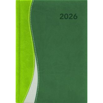   Naptár, tervező, A5, napi, DAYLINER, "Dubai", zöld-zöld