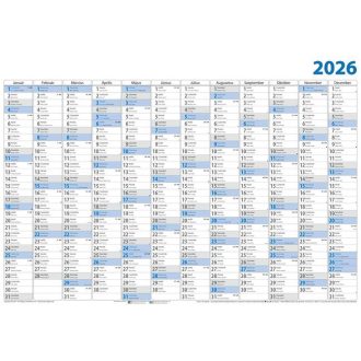 Plakátnaptár, éves, 98x68 cm, DAYLINER