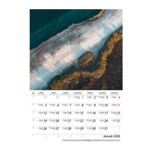 Naptár, fali, DAYLINER, "Természet varázsa"