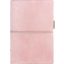 Kalendárium, gyűrűs, betétlapokkal, pocket méret, FILOFAX, "Domino" Soft", pasztell rózsaszín