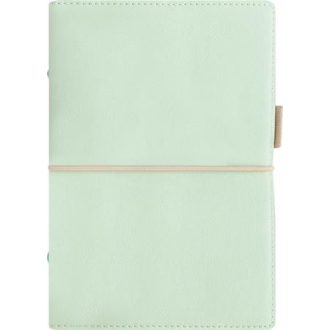   Kalendárium, gyűrűs, betétlapokkal, pocket méret, FILOFAX, "Domino" Soft", pasztellzöld