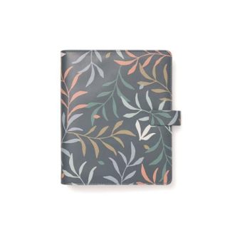   Kalendárium, gyűrűs, betétlapokkal, A5, FILOFAX "Botanical", sötétkék