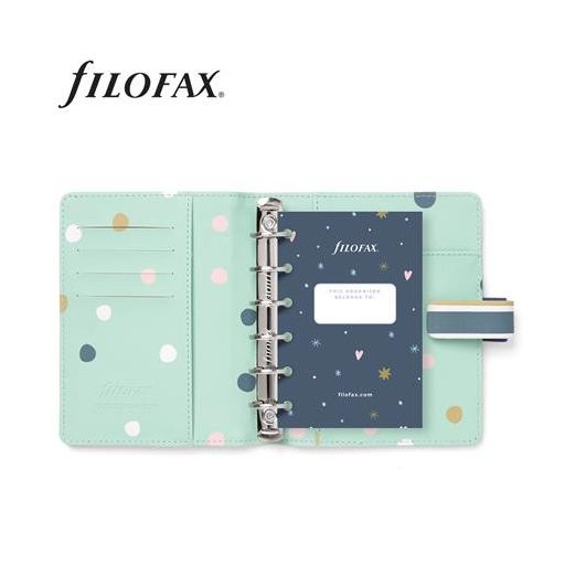 Kalendárium, gyűrűs, betétlapokkal, pocket méret, FILOFAX "Good Vibes"