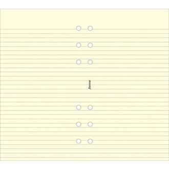   Kalendárium betét, jegyzetlap, personal méret, vonalas, FILOFAX, krémszín