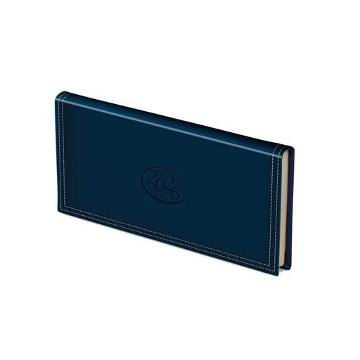 Zsebnaptár, fekvő elrendezésű, TOPTIMER, "Ace", kék