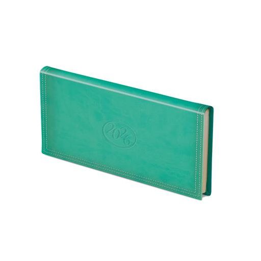 Zsebnaptár, fekvő elrendezésű, TOPTIMER, "Ace", menta