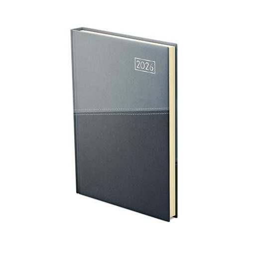 Naptár, tervező, B5, heti, TOPTIMER "Duplex", antracit-szürke