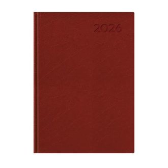   Naptár, tervező, A5, napi, TOPTIMER, "Economic", bordó