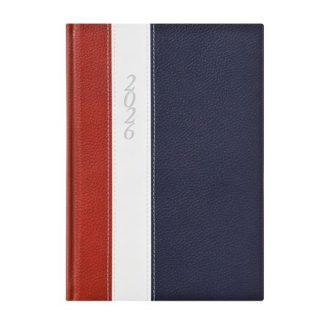   Naptár, tervező, B5, heti, TOPTIMER "Fashion", bordó-fehér-kék