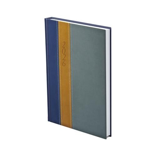 Naptár, tervező, B5, heti, TOPTIMER "Fashion", kék-okker-szürke