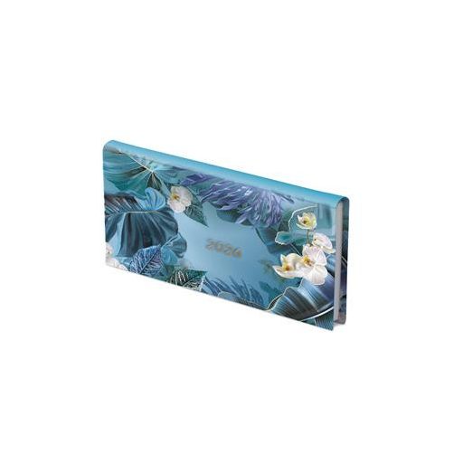 Zsebnaptár, fekvő elrendezésű, TOPTIMER, "Joy", orchidea