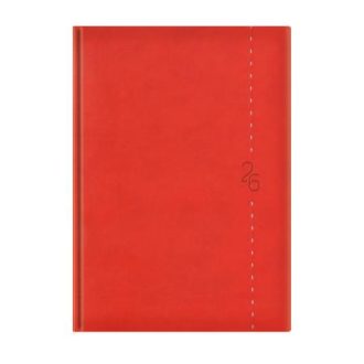   Naptár, tervező, B5, heti, TOPTIMER "Linea", piros