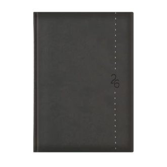   Naptár, tervező, B5, heti, TOPTIMER "Linea", sötétszürke