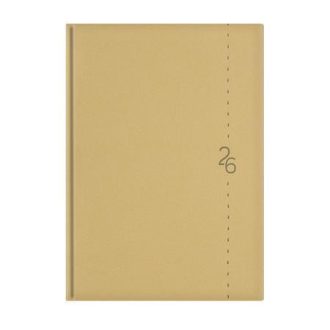   Naptár, tervező, A5, napi, TOPTIMER "Linea", bézs