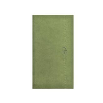   Zsebnaptár, álló elrendezésű, TOPTIMER "Linea", zöld