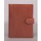 Kalendárium, gyűrűs, betétlapokkal, "L", marhabőr, SATURNUS, "212", barna
