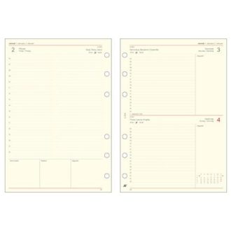   Kalendárium betét, tervező, napi, "L", SATURNUS, chamois 2026