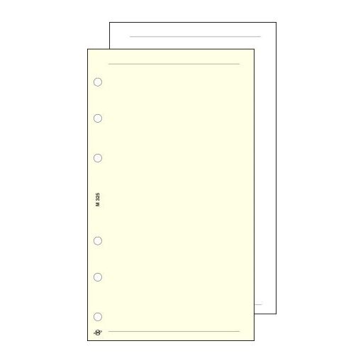 Kalendárium betét, jegyzetlap, "L", sima, SATURNUS, chamois