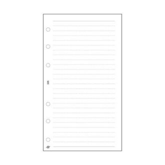   Kalendárium betét, jegyzetlap, "L", vonalas, SATURNUS, fehér