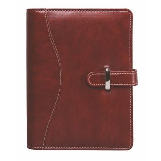   Kalendárium, gyűrűs, betétlapokkal, "L", műbőr, SATURNUS, "437", bordó