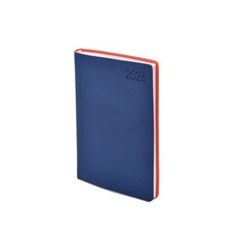 Naptár, tervező, B6, heti, TOPTIMER "Madeira", kék-narancs