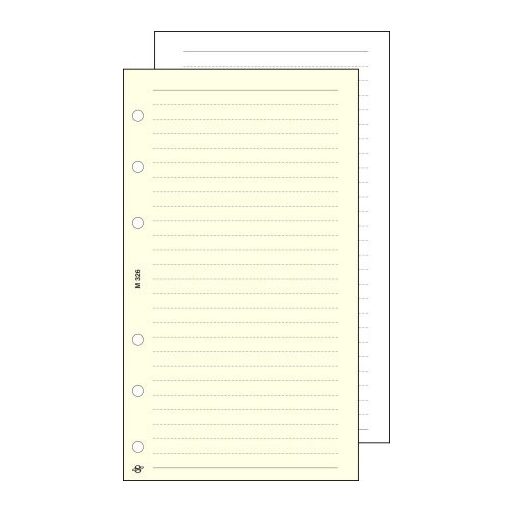 Kalendárium betét, jegyzetlap, "M", vonalas, SATURNUS, chamois