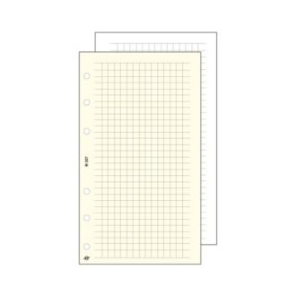   Kalendárium betét, jegyzetlap, "M", kockás, SATURNUS, fehér