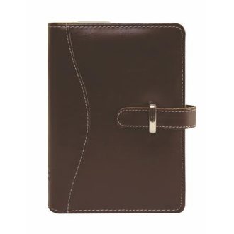   Kalendárium, gyűrűs, betétlapokkal, "M", műbőr, SATURNUS, "437", barna