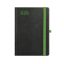 Naptár, tervező, A5, napi, TOPTIMER, "Nero", fekete-zöld