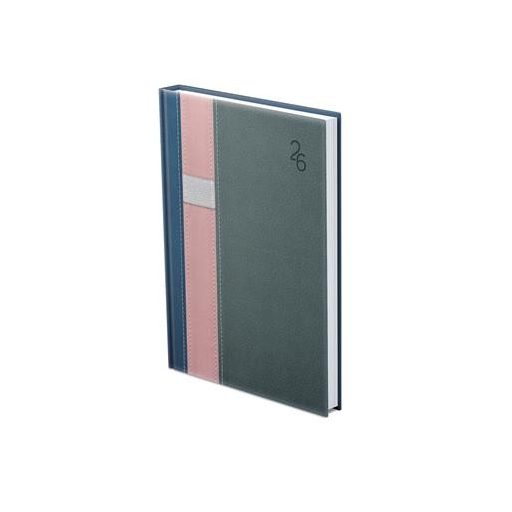 Naptár, tervező, B6, heti, TOPTIMER "Vario", kék-rózsa-szürke