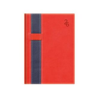   Naptár, tervező, B6, heti, TOPTIMER "Vario", piros-kék