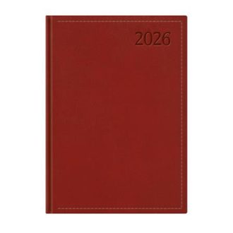   Naptár, tervező, B5, napi, TOPTIMER "Traditional", bordó