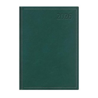   Naptár, tervező, B5, napi, TOPTIMER "Traditional", zöld