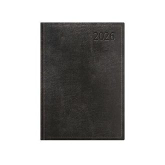   Naptár, tervező, A5, napi, TOPTIMER "Traditional", fekete