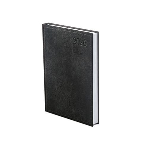 Naptár, tervező, A5, napi, TOPTIMER "Traditional", fekete