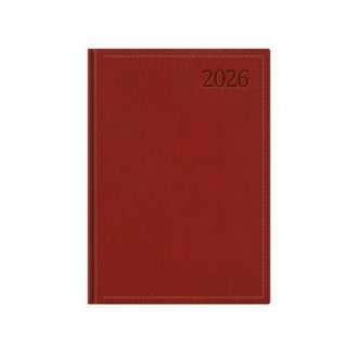   Naptár, tervező, B6, napi, TOPTIMER "Traditional", bordó