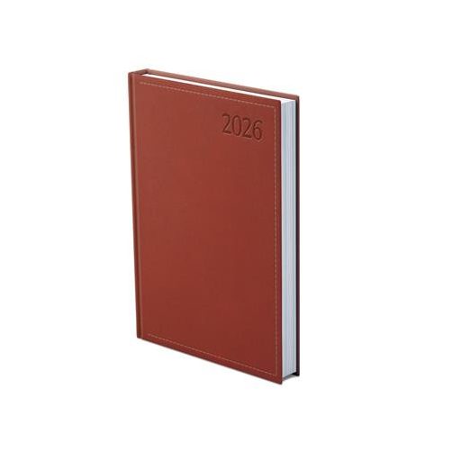 Naptár, tervező, B6, napi, TOPTIMER "Traditional", bordó