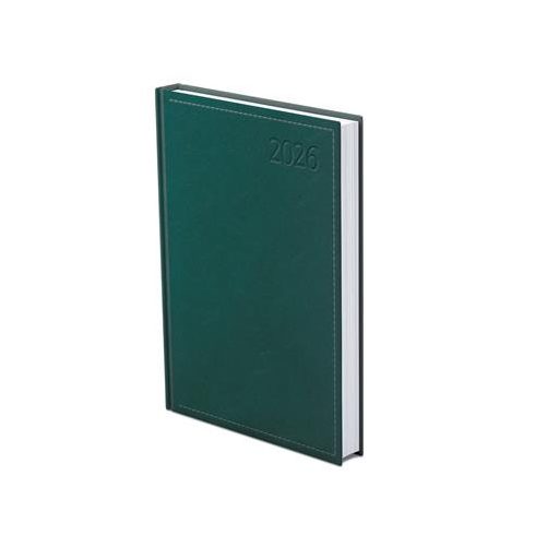 Naptár, tervező, B6, napi, TOPTIMER "Traditional", zöld