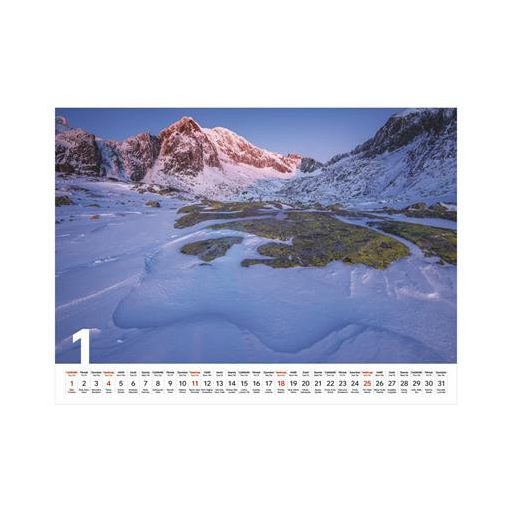 Naptár, fali, TOPTIMER, "Hegyek"