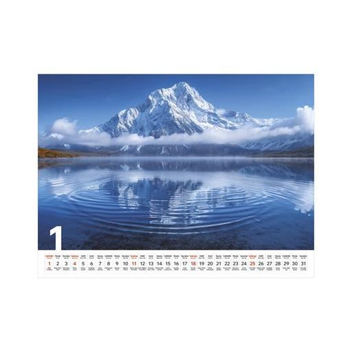 Naptár, fali, TOPTIMER, "Varázslatos tájakon"