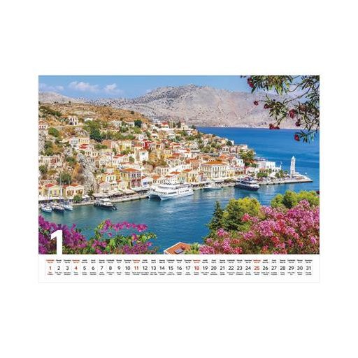 Naptár, fali, TOPTIMER, "Mediterrán"